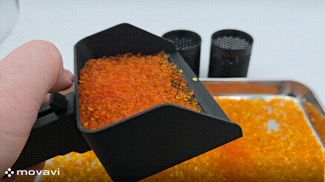 Silica Scoop with Spring-loaded Dump