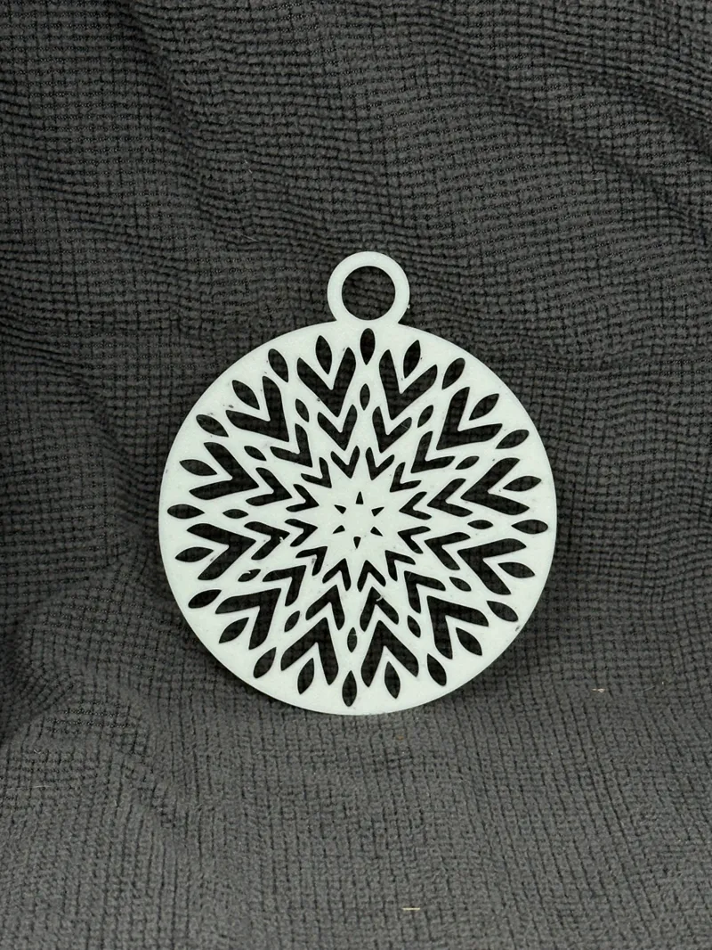 Star burst Christmas ornament