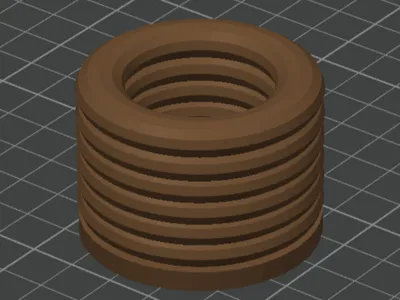 Small wavy plant pot