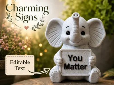 Elephant Charming Sign