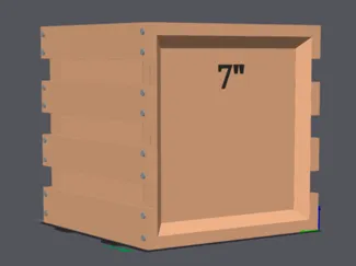 7 inch single vinyl storage crate