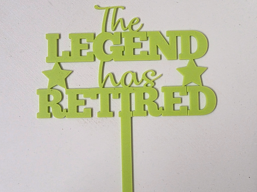 Retired Cake Topper