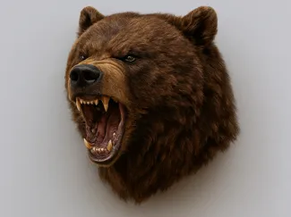 beer bear face angry