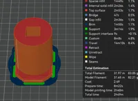 0.2mm layer, 21 walls, 90% infill
