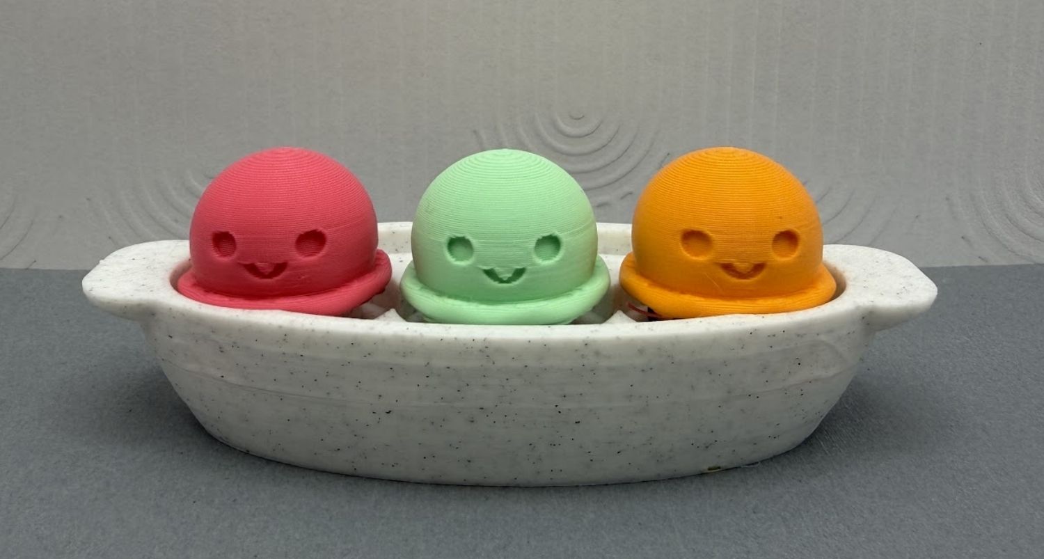 Triple Ice Cream Scoop - Fidget Clicker Toy - 1