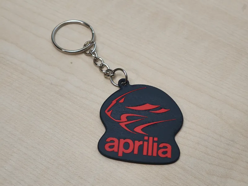 Aprilia Keychain – Double-Sided Logo