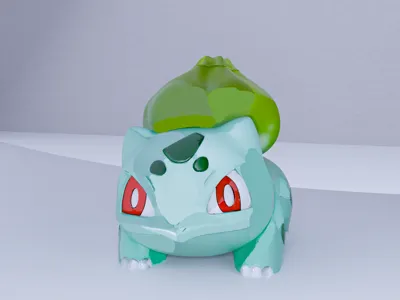 Bulbasaur – Low Poly 3D Printable Figure
