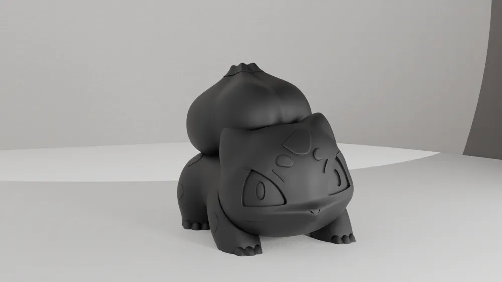 Bulbasaur – Low Poly 3D Printable Figure by Meinix MakerWorld: Download ...