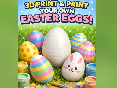 Paintable Easter Egg! (Comes With Egg Stand)