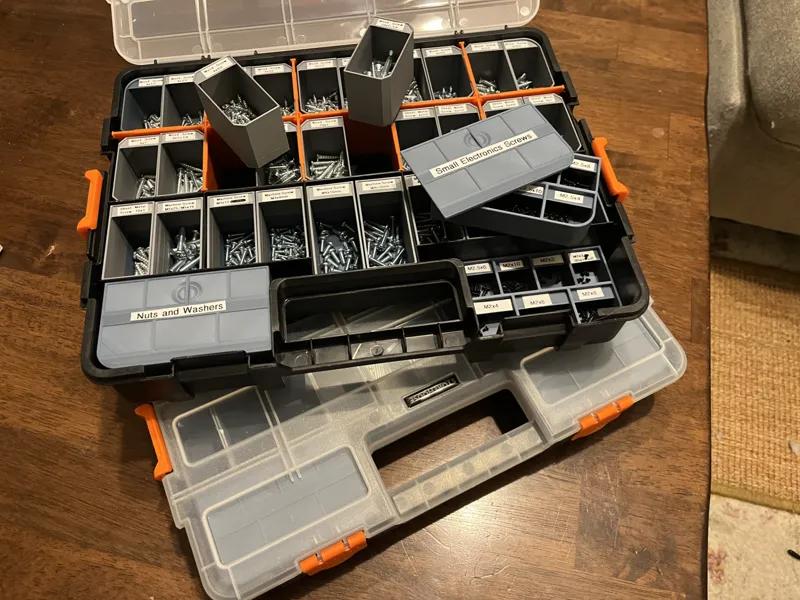 Harbor Freight Nut and Bolt Assortment Case Bins