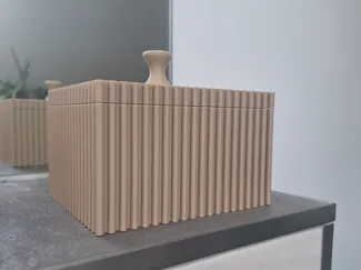Wattestäbchen Box mit Deckel (Innenraum 103x84x65)