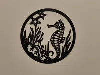 Décoration murale hippocampe — photo 1