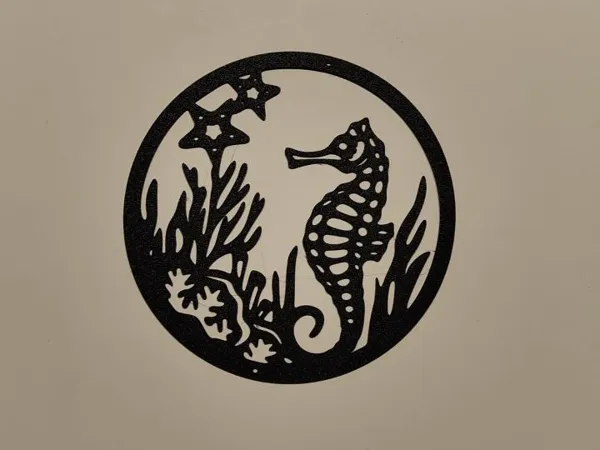 Décoration murale hippocampe