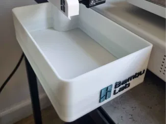 Deflector compatible waste poop bucket for top ams