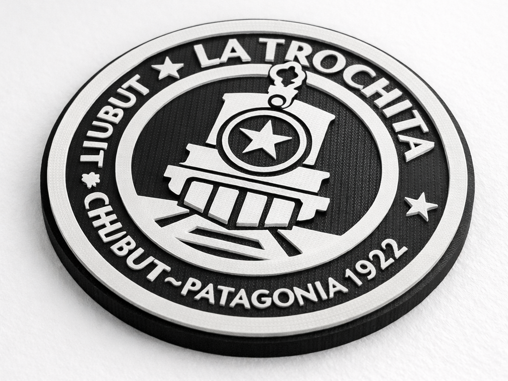 La Trochita Train Emblem – Scalable Railway Sign