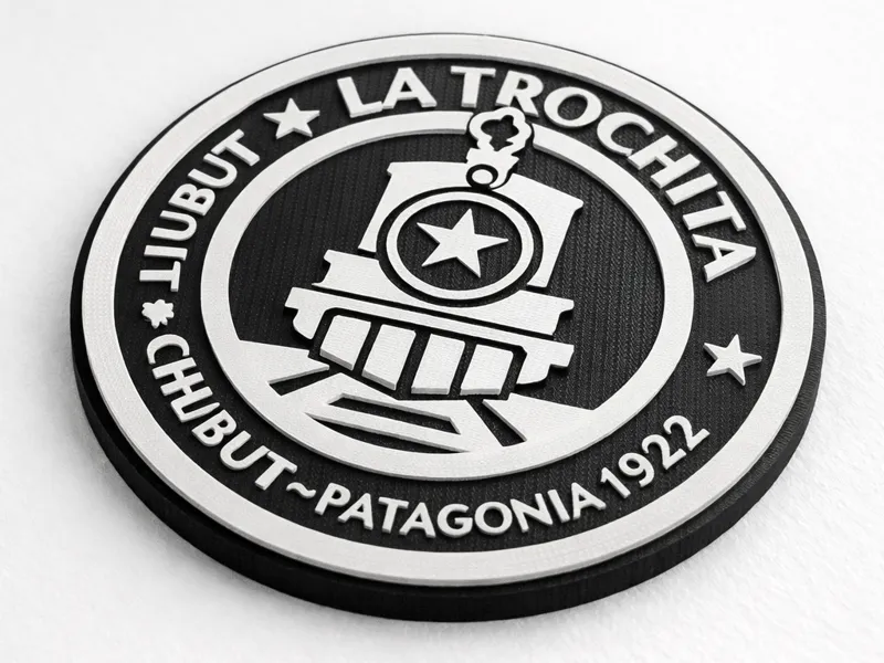 La Trochita Train Emblem – Scalable Railway Sign