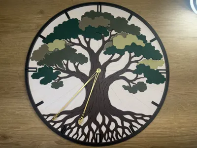 Wall Clock – Oak (Ø 500 mm)