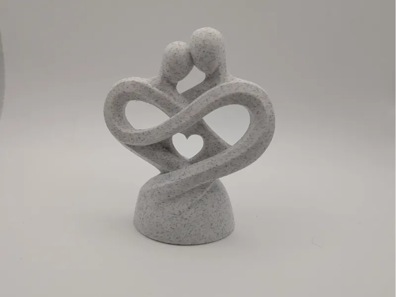Infinity Love Sculpture – Modern Abstract Couple