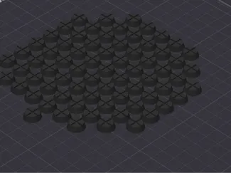 Rubber pad/foot 12.5mm