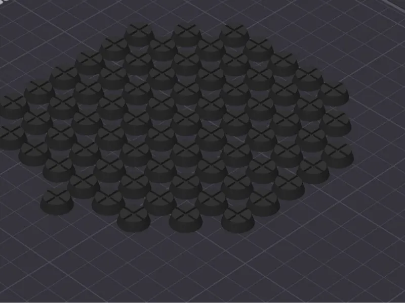 Rubber pad/foot 12.5mm