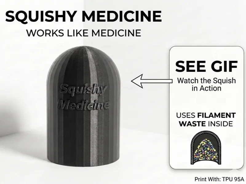 Squishy Medicine TPU Fidget - Stress Relief