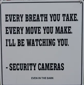 Security Camera Sign