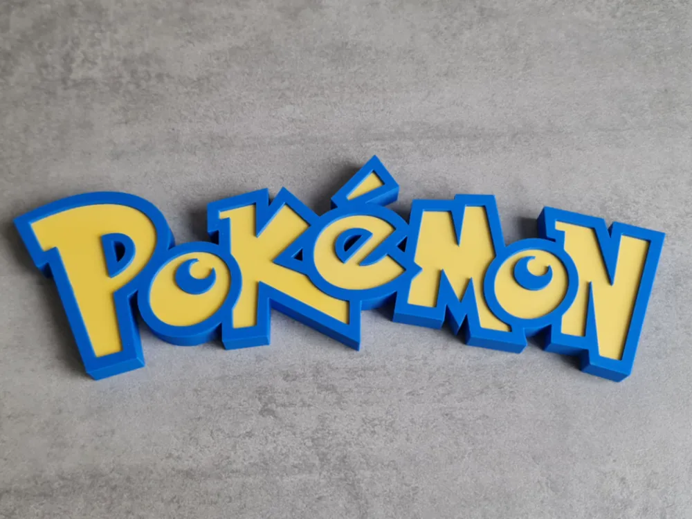 Pokemon Logo / Sign - Free 3D Print Model - MakerWorld