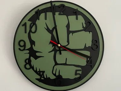 Hulk Fist Wall Clock