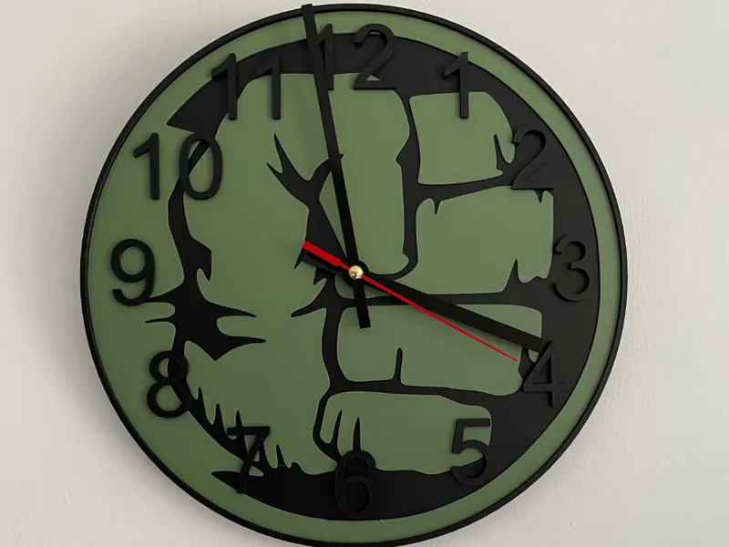 Hulk Fist Wall Clock