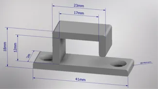 Under-desk Cable Management Holder