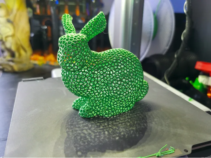 Voronoi Bunny without Supports