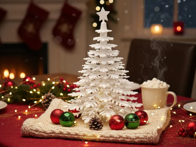 Christmas tree - Snowflake layers 18 cm high