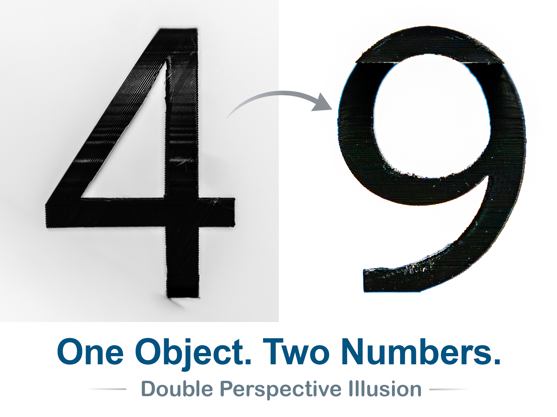 Number 49 Optical Illusion (10-99 available)