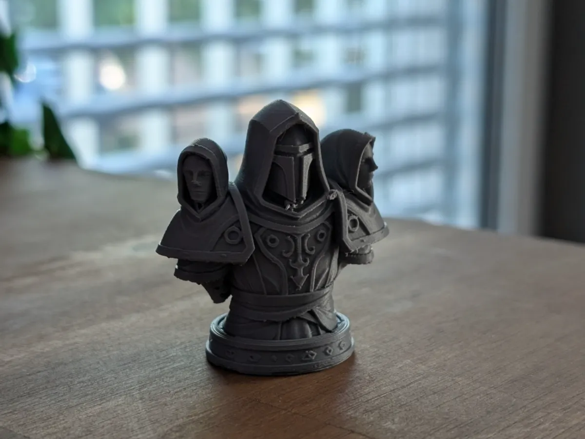 Mystic Hooded Bust with Dual Faces - Free 3D Print Model - MakerWorld