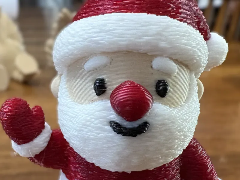 Fuzzy Sweater Santa
