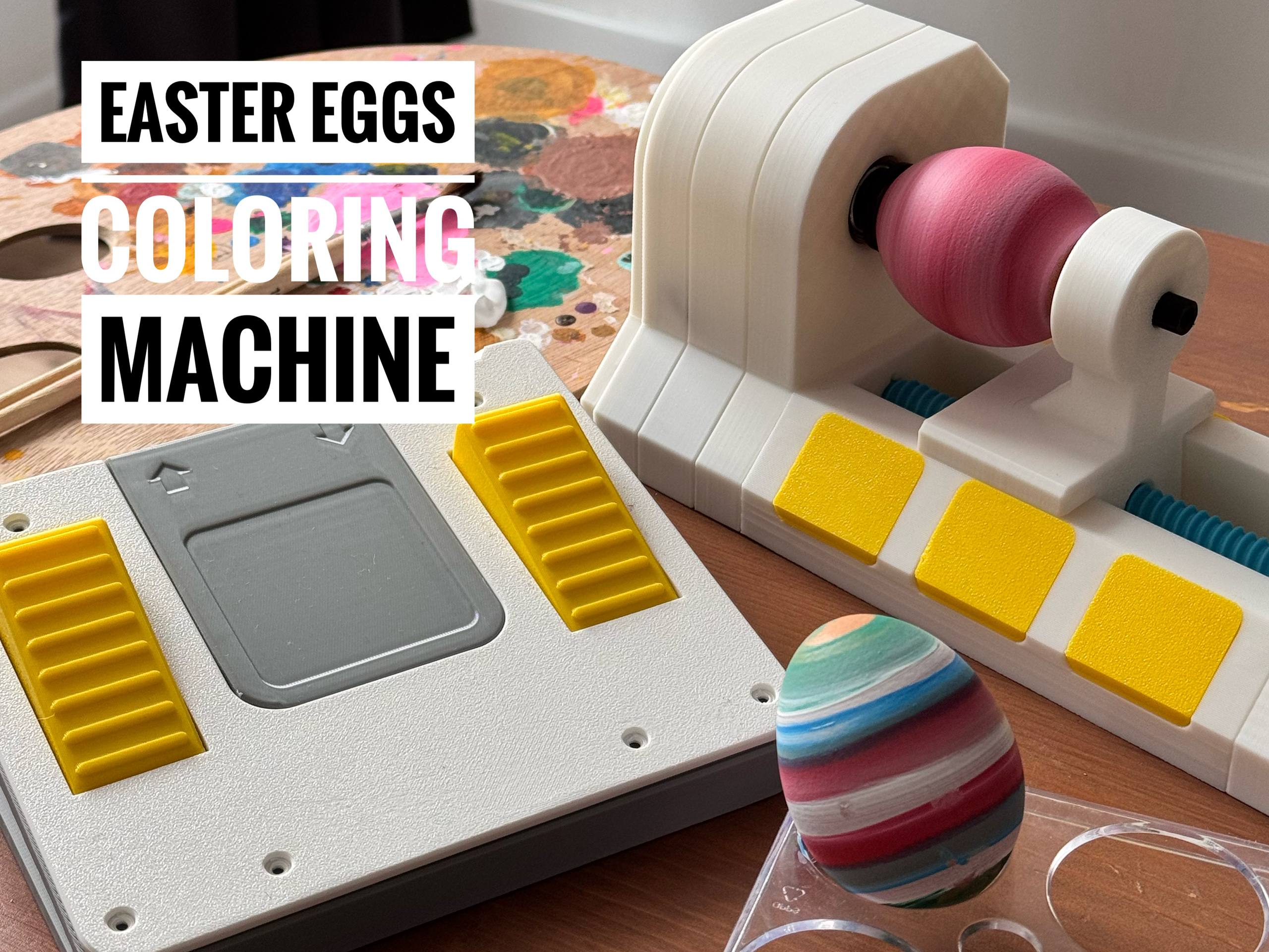 Miniatura 3 do modelo 3D Easter eggs coloring machine - CyberBrick powered