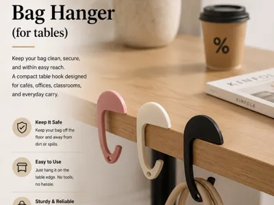 Bag hanger (for tables)