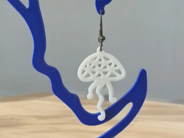 Ocean Jellyfish Dangle Earrings