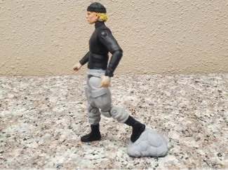 ACTION FIGURE ROCK FOOT STAND FOR GI JOES, ETC.