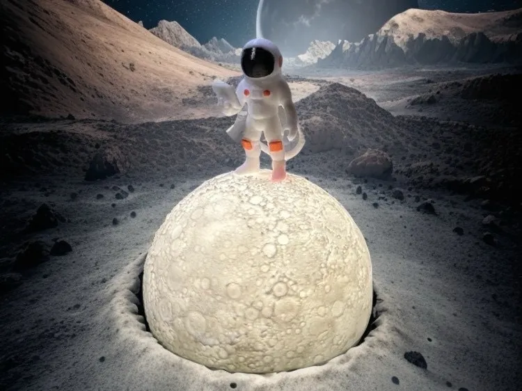 Astronaut Planet Night Light