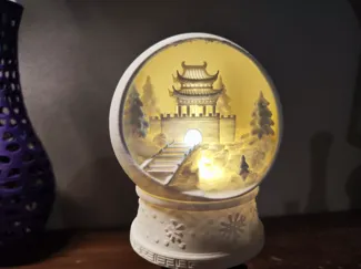 中国风 雪花球