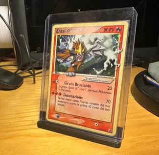 Collectible card display for toploDER