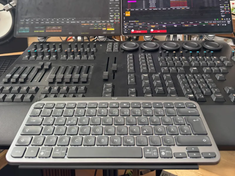 GrandMA3 Commandwing Tastaturhalterung MXKeysMini