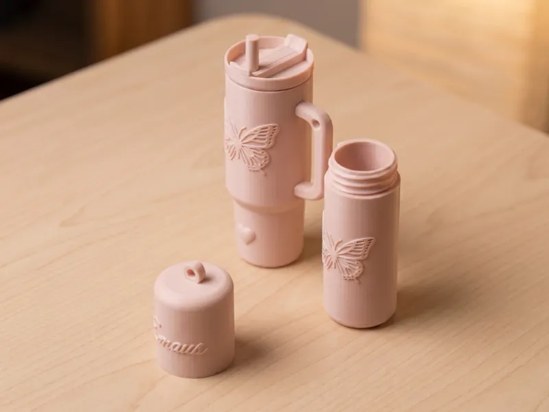 Mini Stanley Tumbler Keychain & Lip Balm Holder