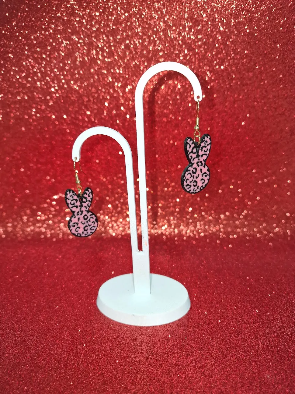 Fashion rabbit earrings view 3