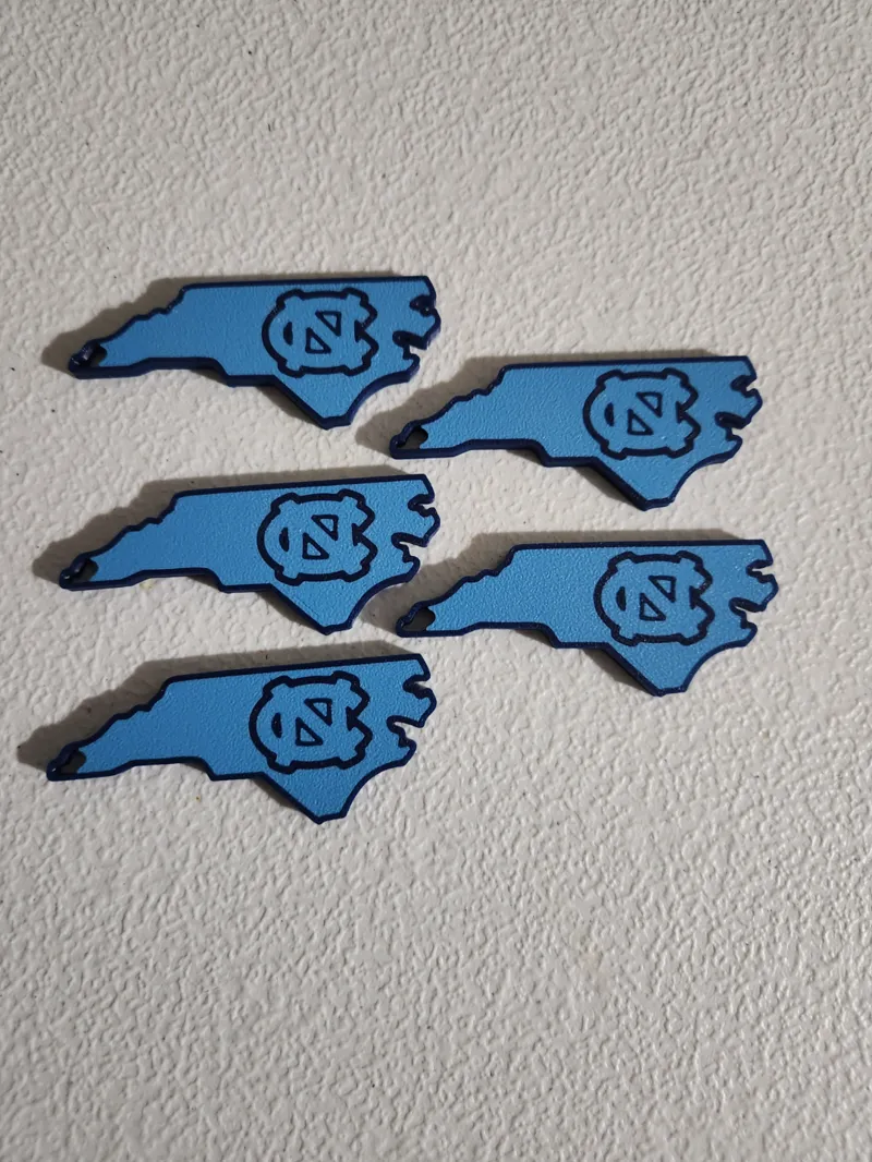 Tar Heel Logo Keychain