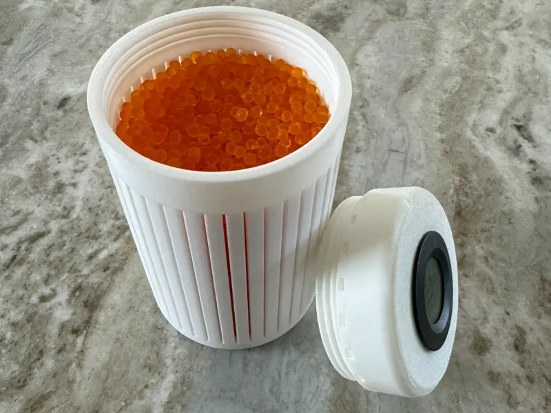 Large Desiccant Jar w/ Hygrometer
