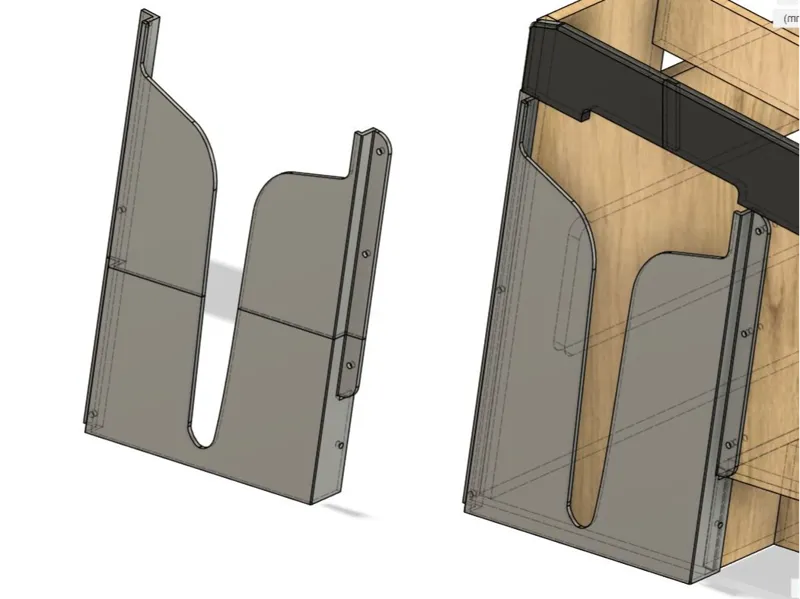 A320 Pedestal pocket Left side
