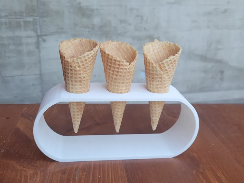 Eishalterung für Eiswaffeln