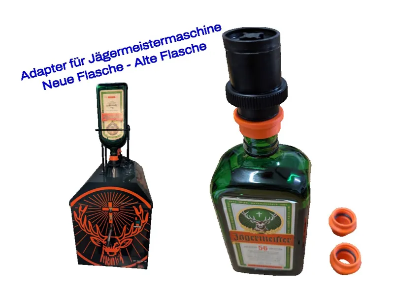 Adapter  Jägermeistermaschine neue Flasche